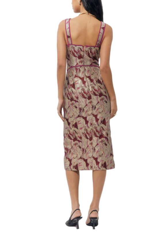 Ella Jacquard Midi Dress