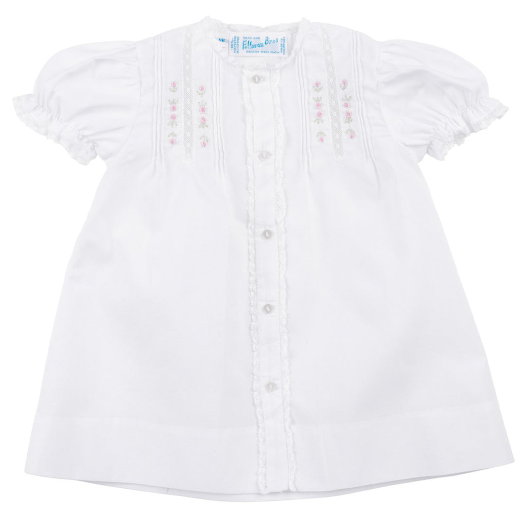 Girls Floral Rosebud Lace Daygown
