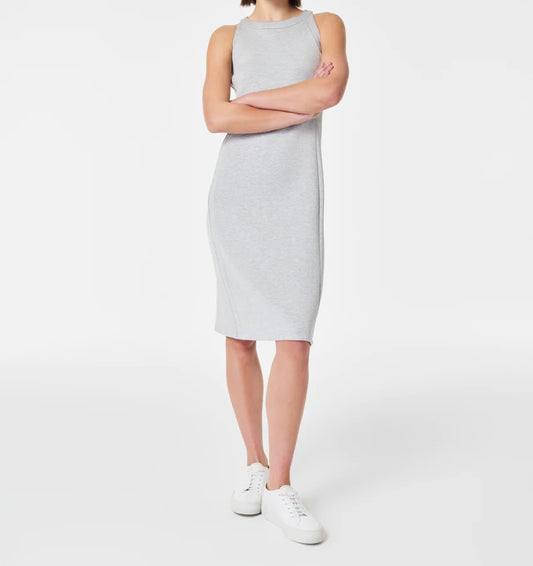 AirEssentials Midi Tank Dress in Light Grey Heather by Spanx