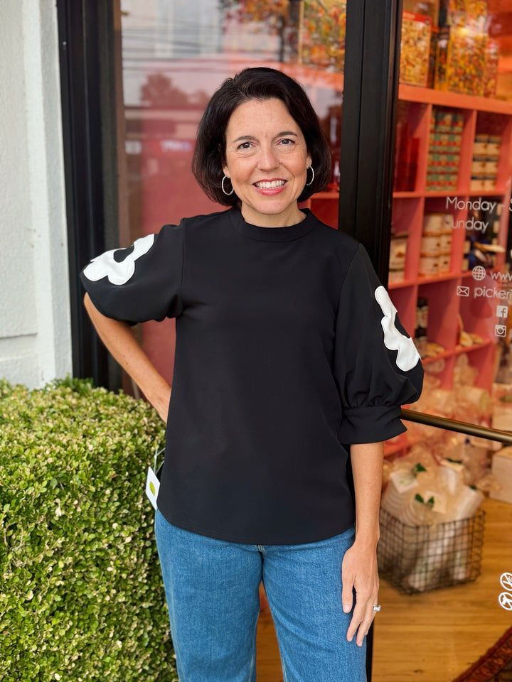 Jonesy Top in Black by Crosby Mollie Burch