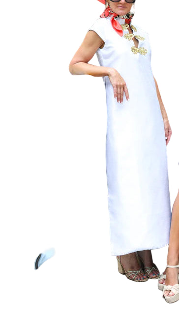 Featuring white shantung, gold frog closures, and cap sleeves lined in pale blue satin, this collection is fit for a queen. Designed with a true queen in mind, Hanley House embodies elegance and sophistication.

Miss America’s Teen 2024, Hanley House, is not only beautiful on the outside but also radiates an inner beauty. She has become a very special part of our team at House of MBR and we all love her so and cannot wait to see what the future holds for her!!

We wanted to collaborate with her to design a 