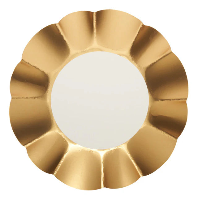 These satin matte gold beauties will make you want to throw a party at the first chance you get, and add a touch of elegance to any event. Impress your guests for a beautiful brunch, Baby Shower, Picnic Spring luncheon, Mothers Day, garden party, birthday, and more! Your guests will not believe that these are paper plates!