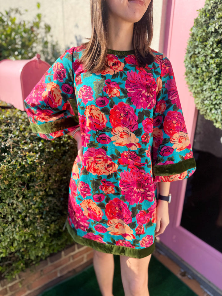 London Dress in Vintage Roses