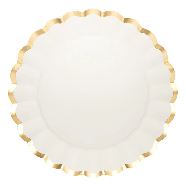 These satin matte gold beauties will make you want to throw a party at the first chance you get, and add a touch of elegance to any event. Impress your guests for a beautiful brunch, Baby Shower, Picnic Spring luncheon, Mothers Day, garden party, birthday, and more! Your guests will not believe that these are paper plates!