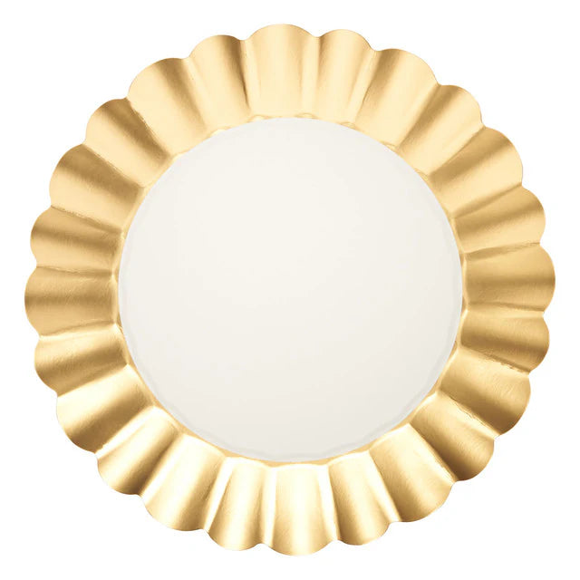 These satin matte gold beauties will make you want to throw a party at the first chance you get, and add a touch of elegance to any event. Impress your guests for a beautiful brunch, Baby Shower, Picnic Spring luncheon, Mothers Day, garden party, birthday, and more! Your guests will not believe that these are paper plates!
