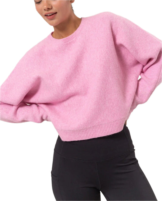 You In This Sweater Will Have Everyone Wondering Where You Got That Style. It Boasts A Crew Neck And Long Dolman Sleeves For Added Cuteness, Attached To A Relaxed Bodice To Create A Mod-Chic Look. Style With A Pencil Skirt.