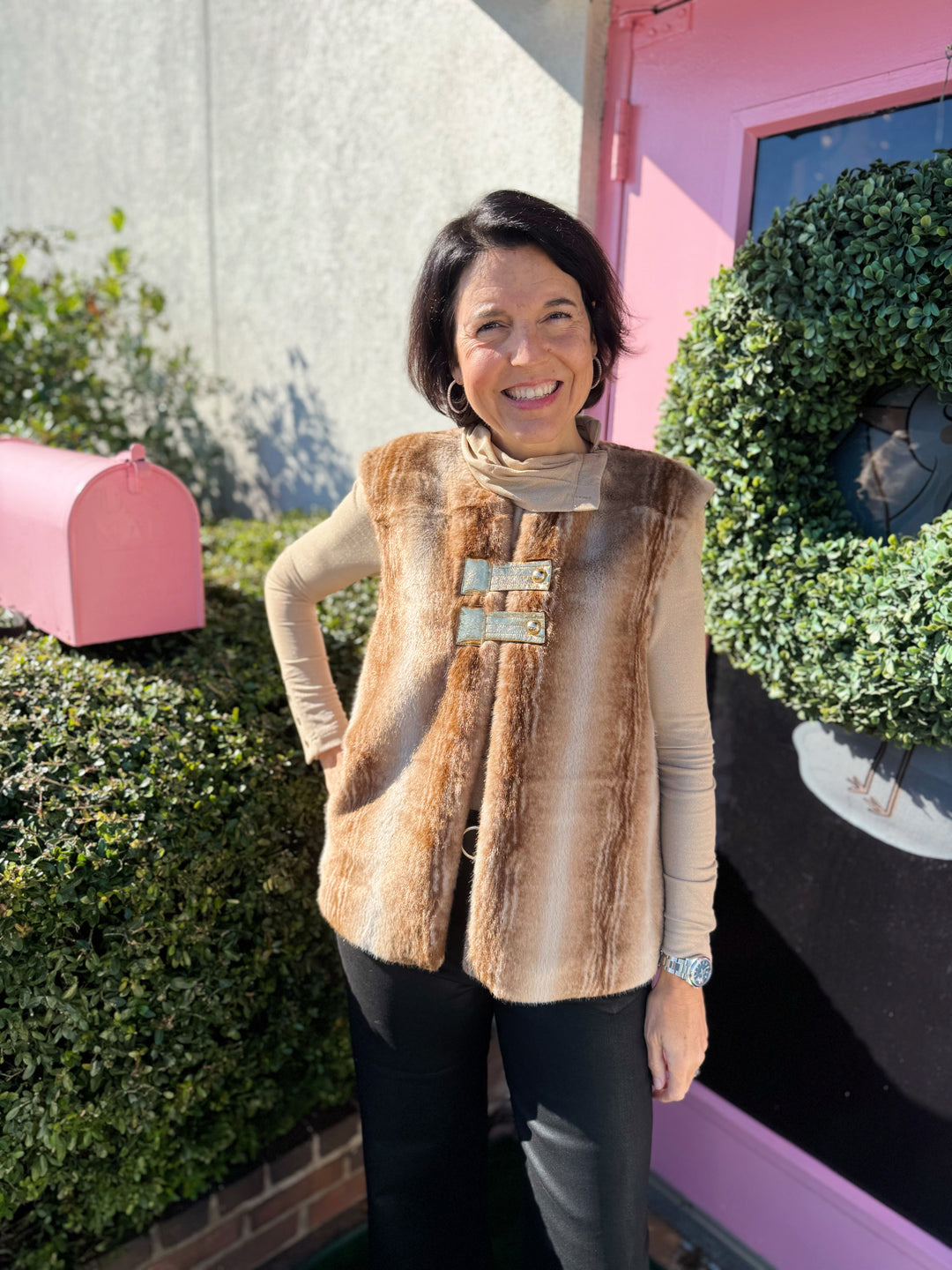 Roxy Fur Vest by Emily McCarthy
