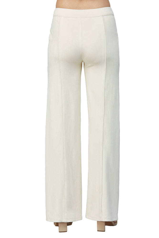 Suede Wide Leg Pants
