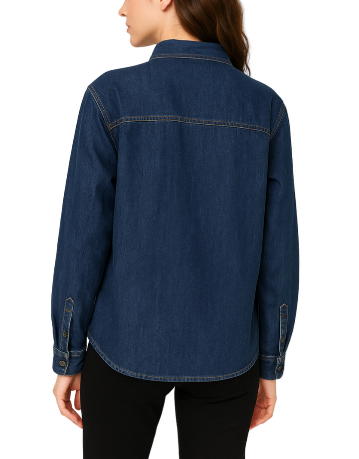 Juliette Bow Tie Denim Top