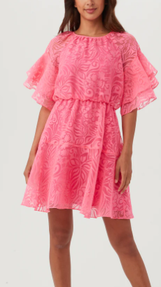 Ferry Dress in Papillon Pink by Trina Turk