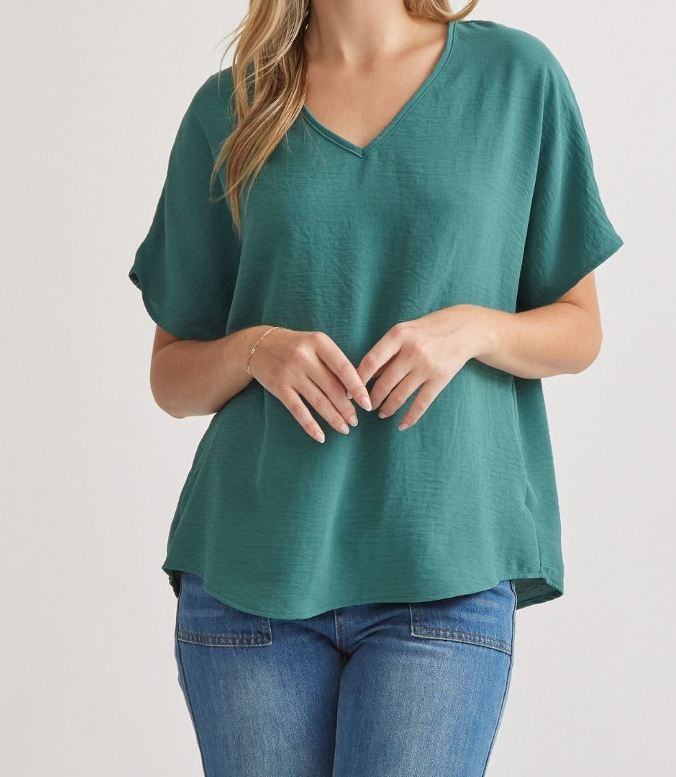 Forest Vneck Top