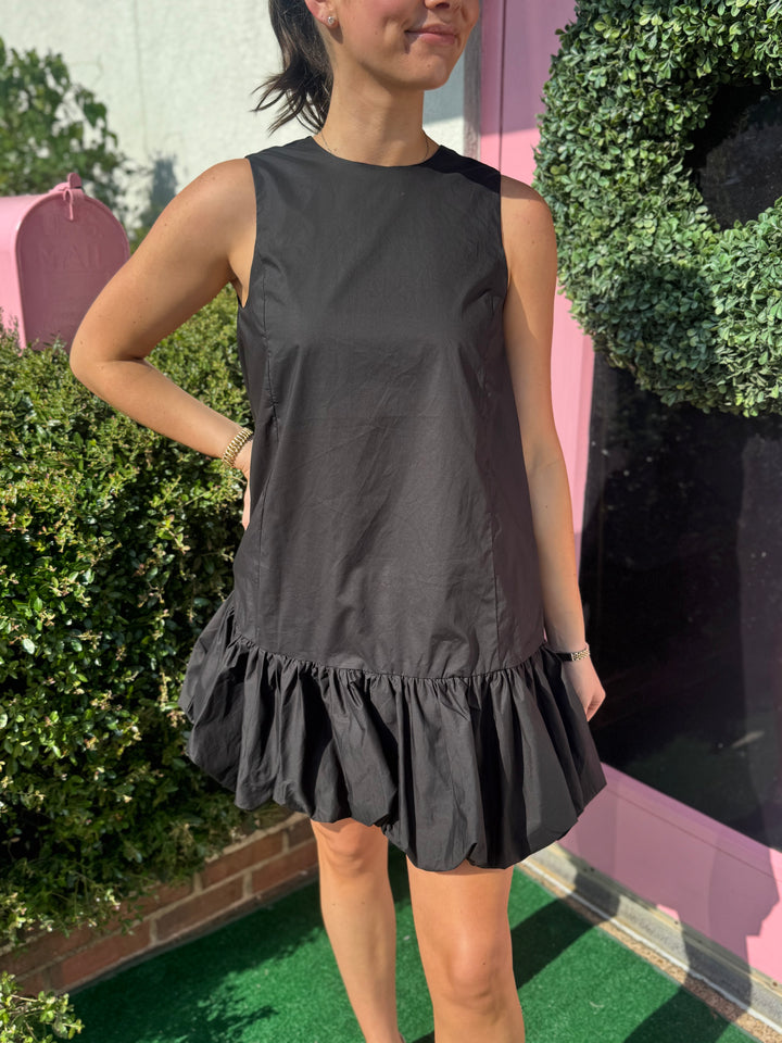 Veronica Bubble Hem Mini Dress