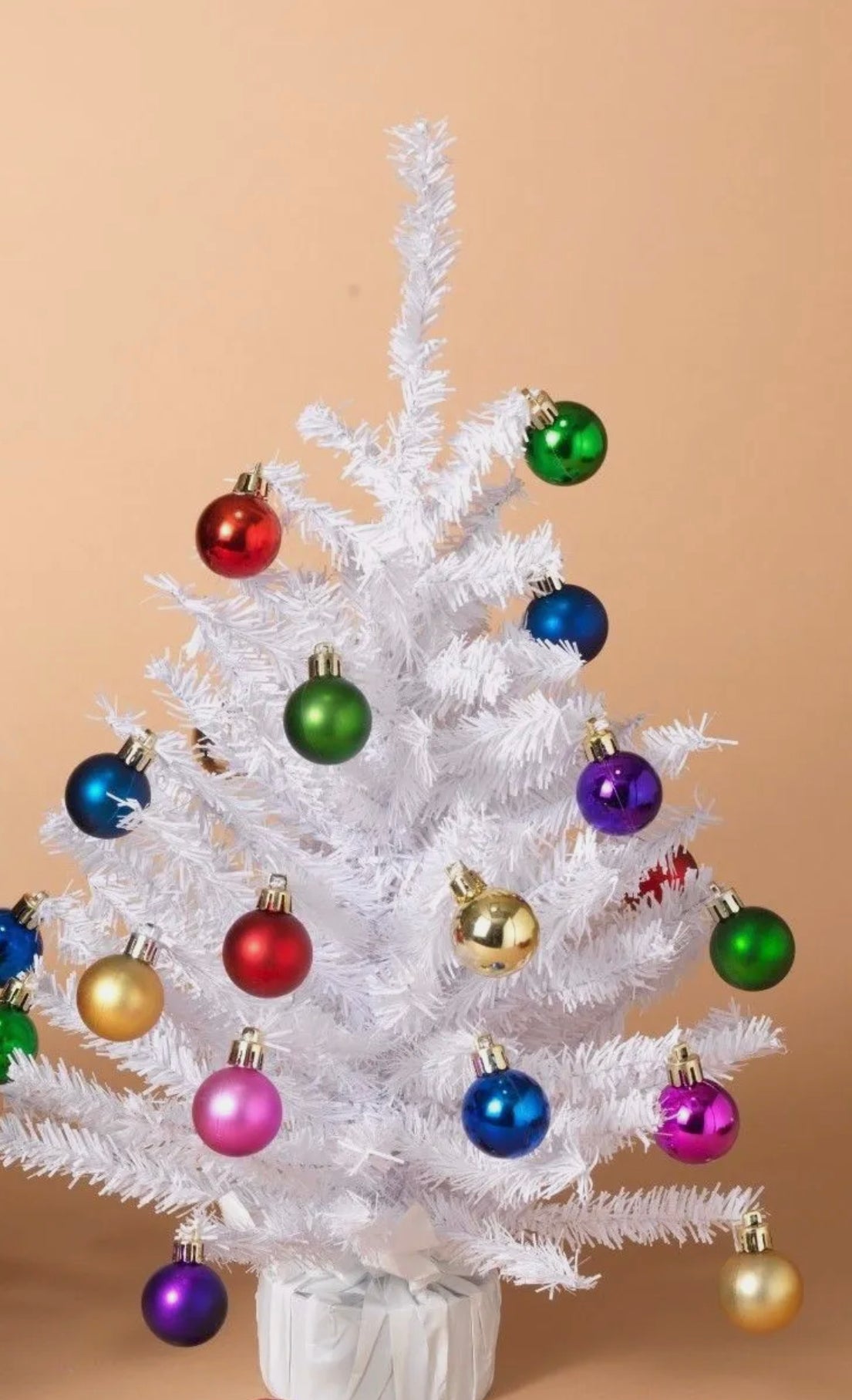 18" Mini Christmas Tree with Ornaments