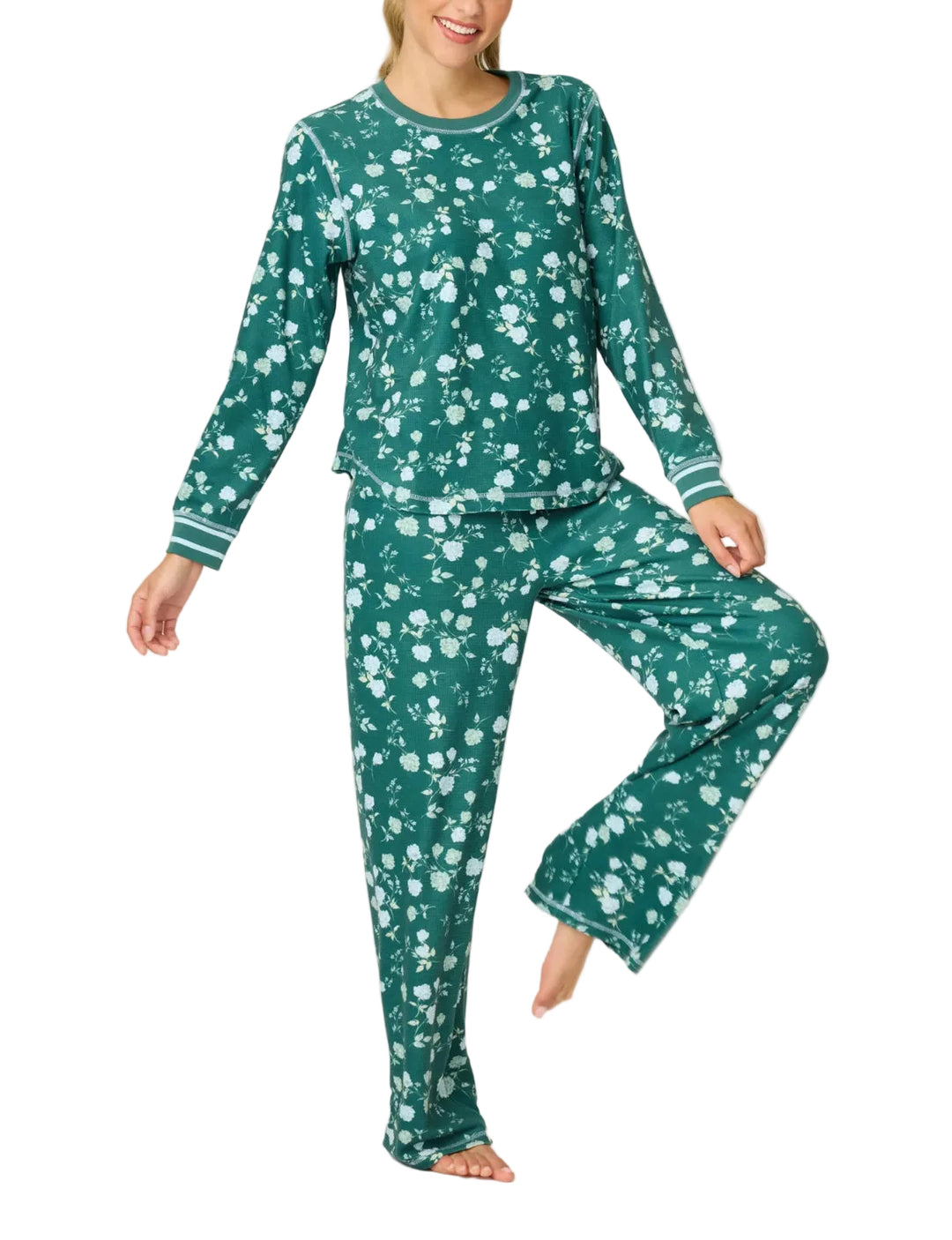Winter Wonderland Pajama Set in Dark Forest