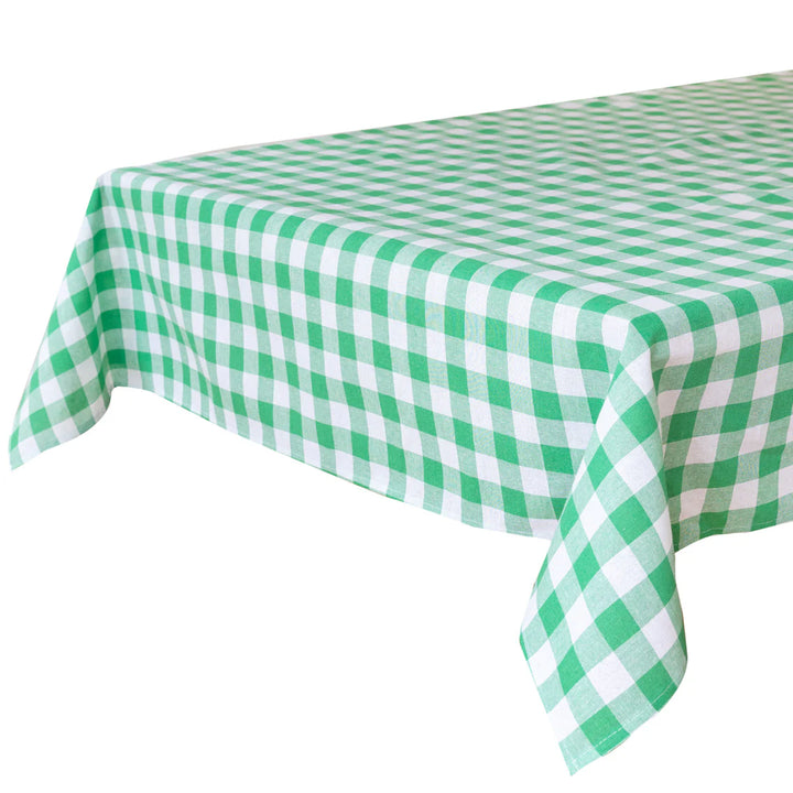Fresh, fun, and effortlessly stylish, this green gingham tablecloth brings a relaxed café feel to any setting. Made in Europe from high-quality cotton, it’s the perfect table anchor for everything from spring brunches to family dinners. Durable, machine washable, and part of the wider Bon Appetit gingham range in a variety of colours.
