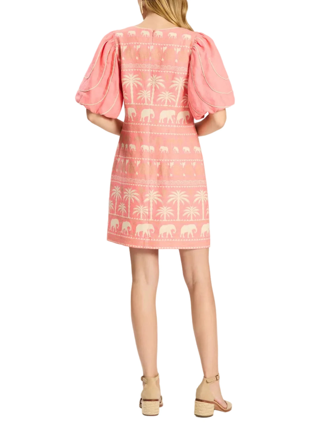 Lexi Linen Tropical Print Dress by Tyler Boe