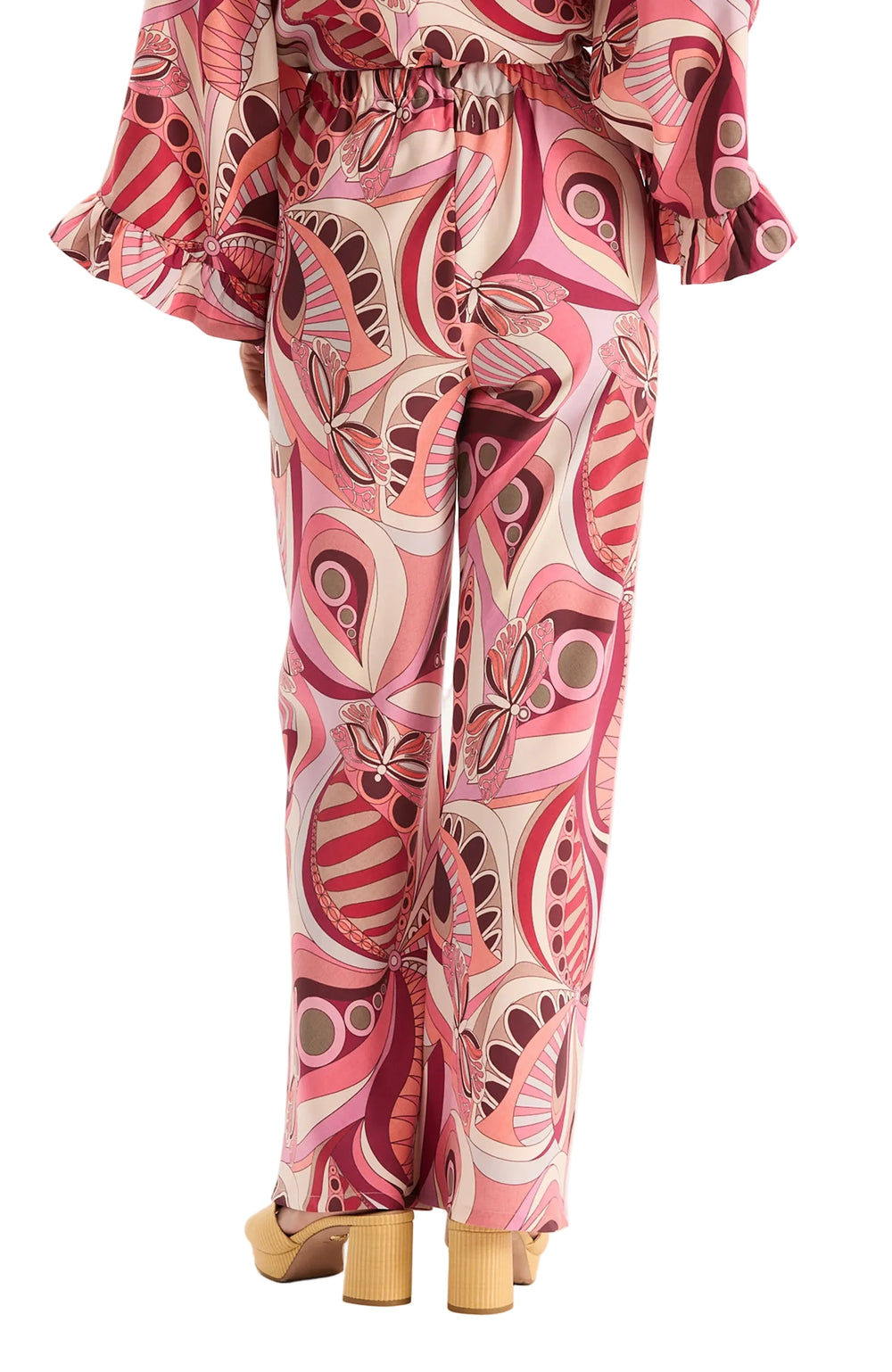 Tess Tucci Knit Print Pant - Pickering Boxwood