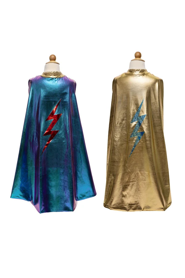 Blue Lightning Reversible Cape