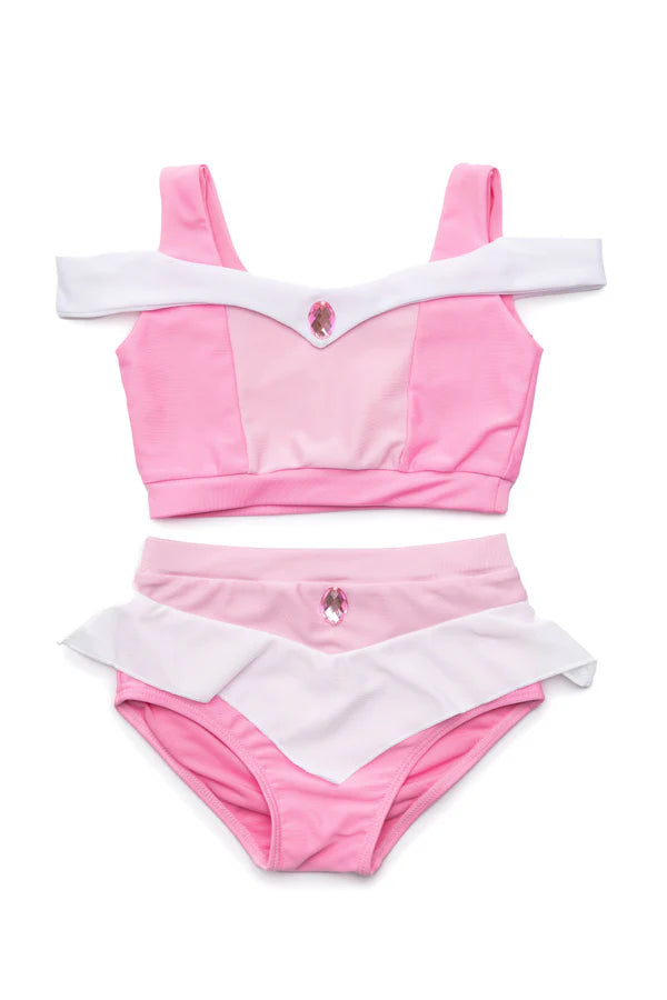 Crafted from high-quality, durable materials, this swimsuit ensures a comfortable and secure fit, allowing your child to swim and play with ease. The fabric is soft against the skin, providing a gentle touch and ensuring hours of joyful water adventures.

Not only is this swimsuit visually stunning, but it also offers reliable sun protection. With a built-in UPF 50+ rating, it shields your child's delicate skin from harmful UV rays, making it suitable for extended hours of outdoor fun.
