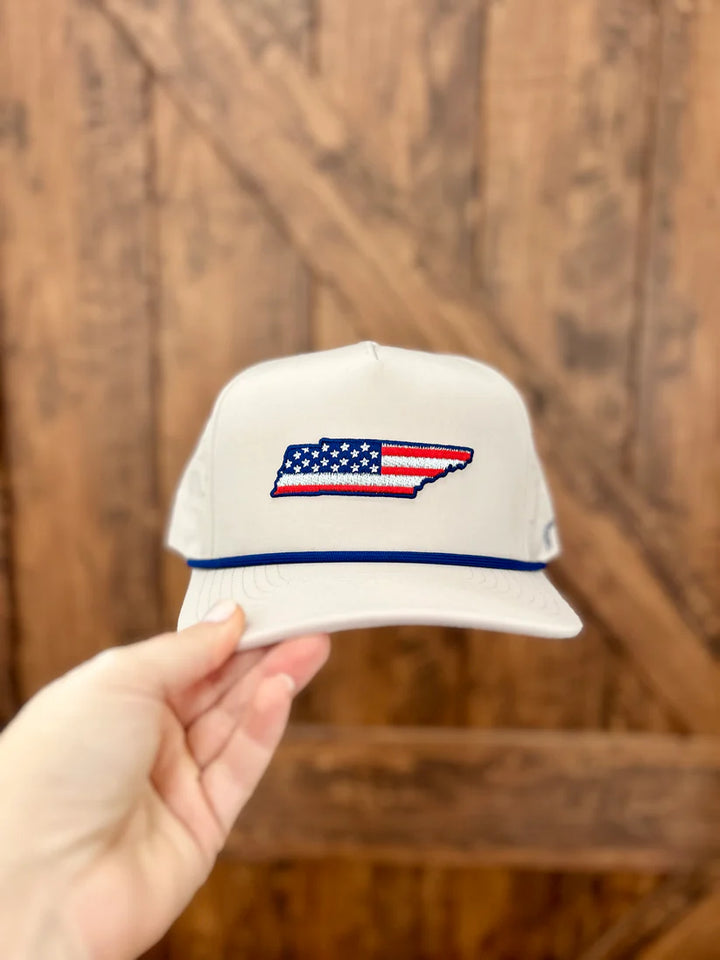 America Patch Trucker Hats - Pickering Boxwood