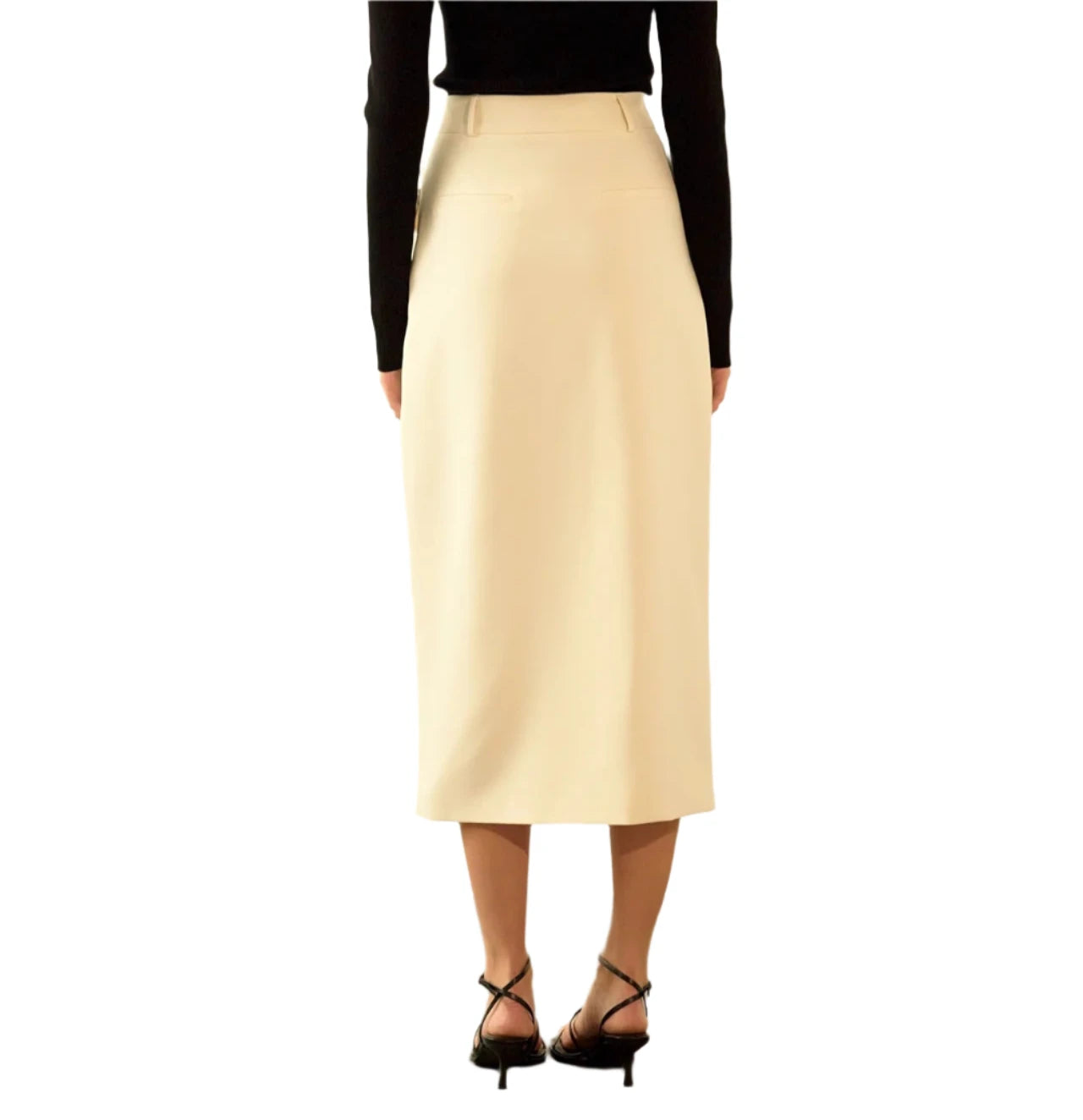 Showcasing a maxi length that exudes elegance and sophistication, this skirt is a must-have for any fashionable wardrobe. The waistband offers support and comfort, while the side zipper ensures a flattering fit.&nbsp;