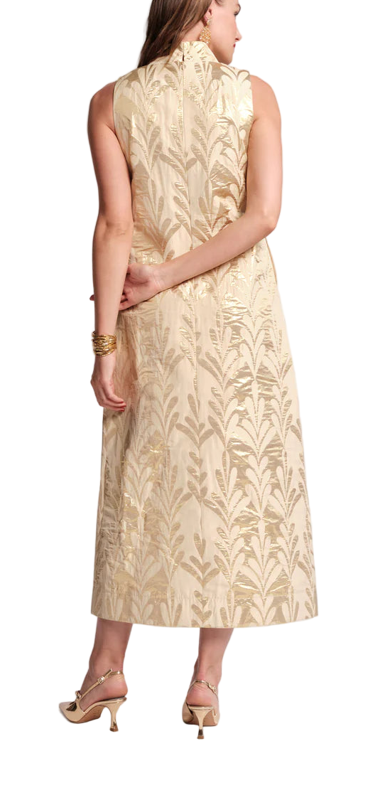 Step into the spotlight with the Carlyle, your go-to dress for unforgettable moments. A statement-making fusion of modern style and vintage charm, this full-length, sleeveless dress has a unique column silhouette with a layered...