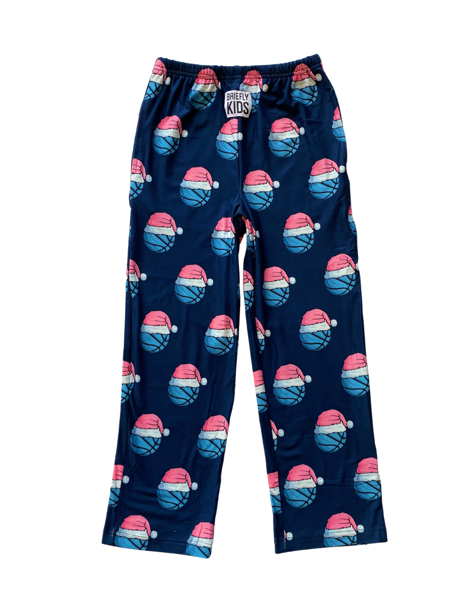 Childrens Grizzlies Basketball Santa Hat Pajama Pants