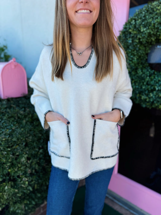 Betsy V Neck Sweater