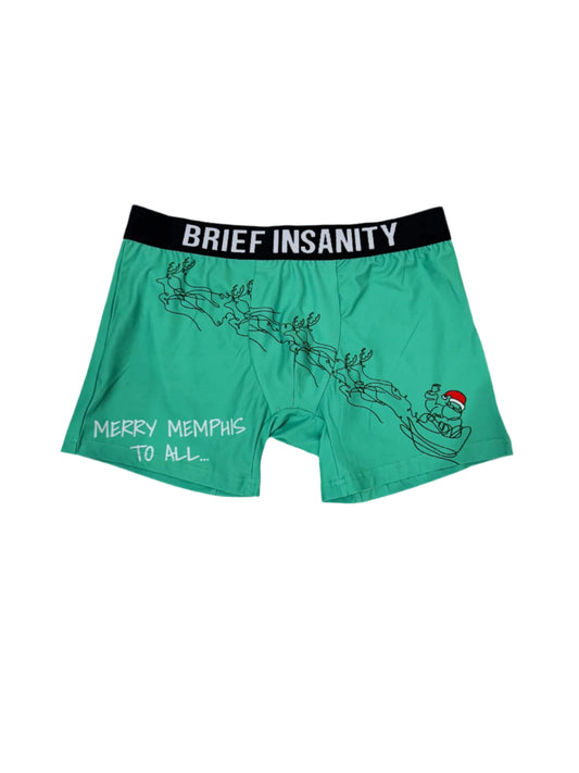 Brief Insanity Mens boxers - Merry memphis to all