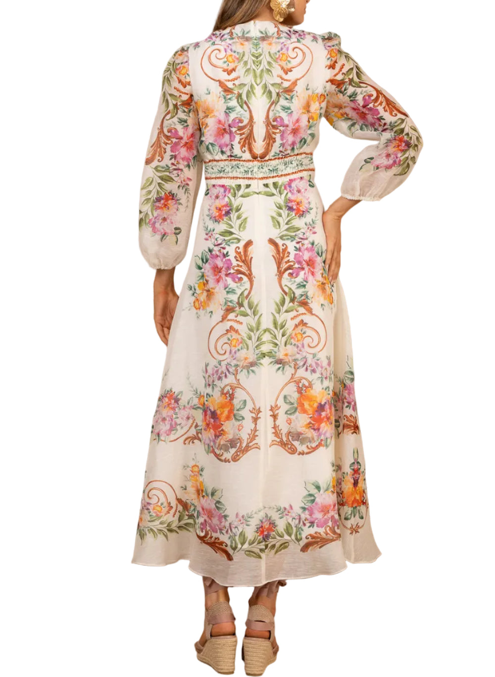 Frida Organza Maxi Dress by Hale Bob - Pickering Boxwood