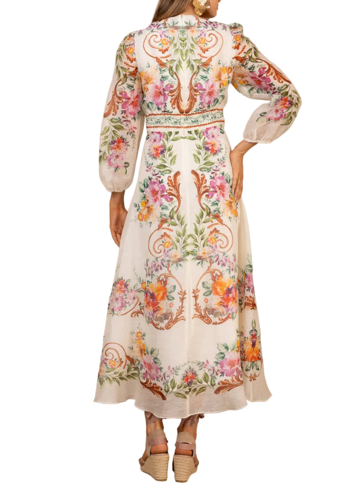 Frida Organza Maxi Dress by Hale Bob - Pickering Boxwood