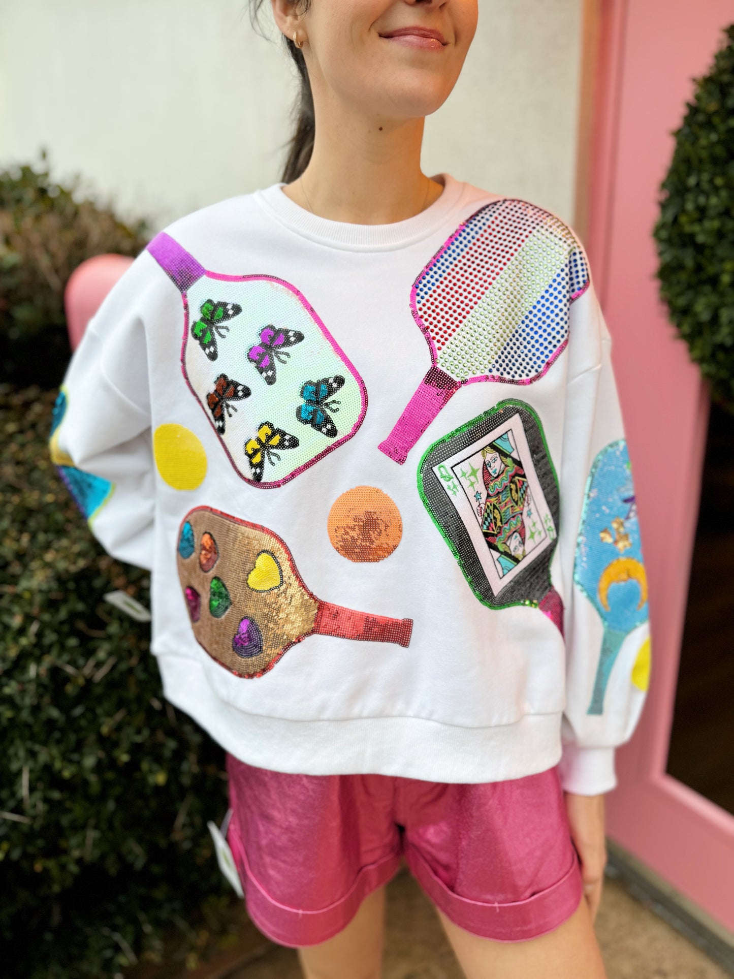 Funky Pickleball sweatshirt by Queen of Sparkles
