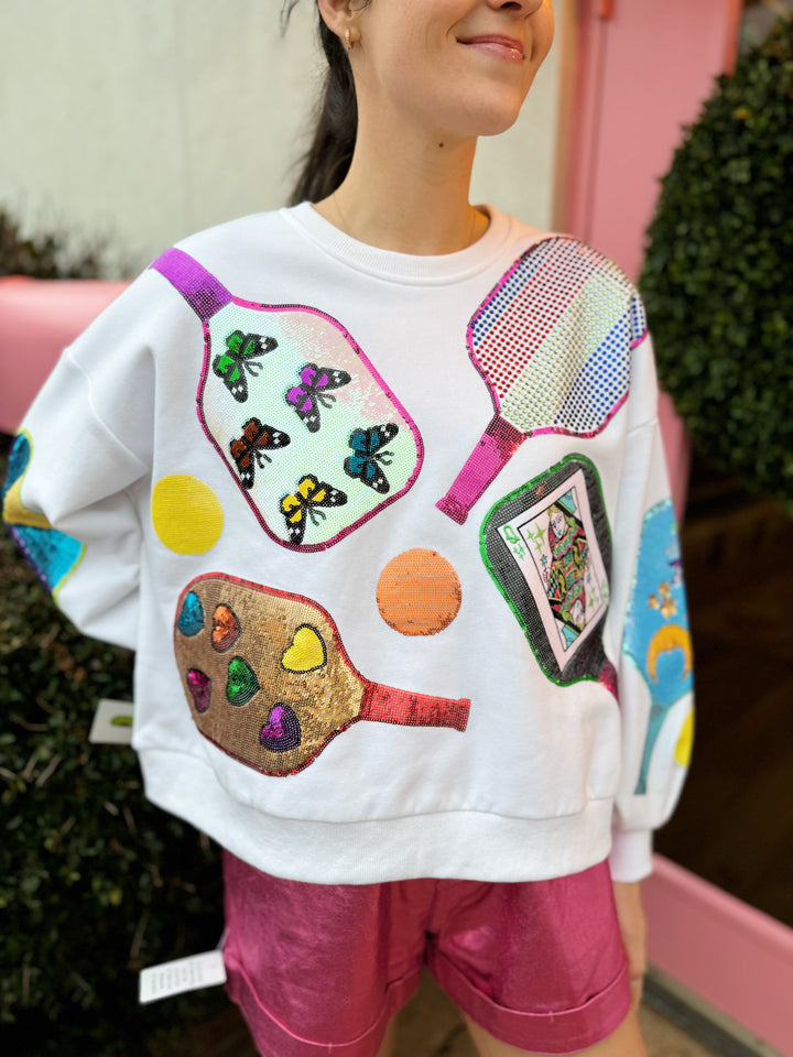 Funky Pickleball sweatshirt by Queen of Sparkles