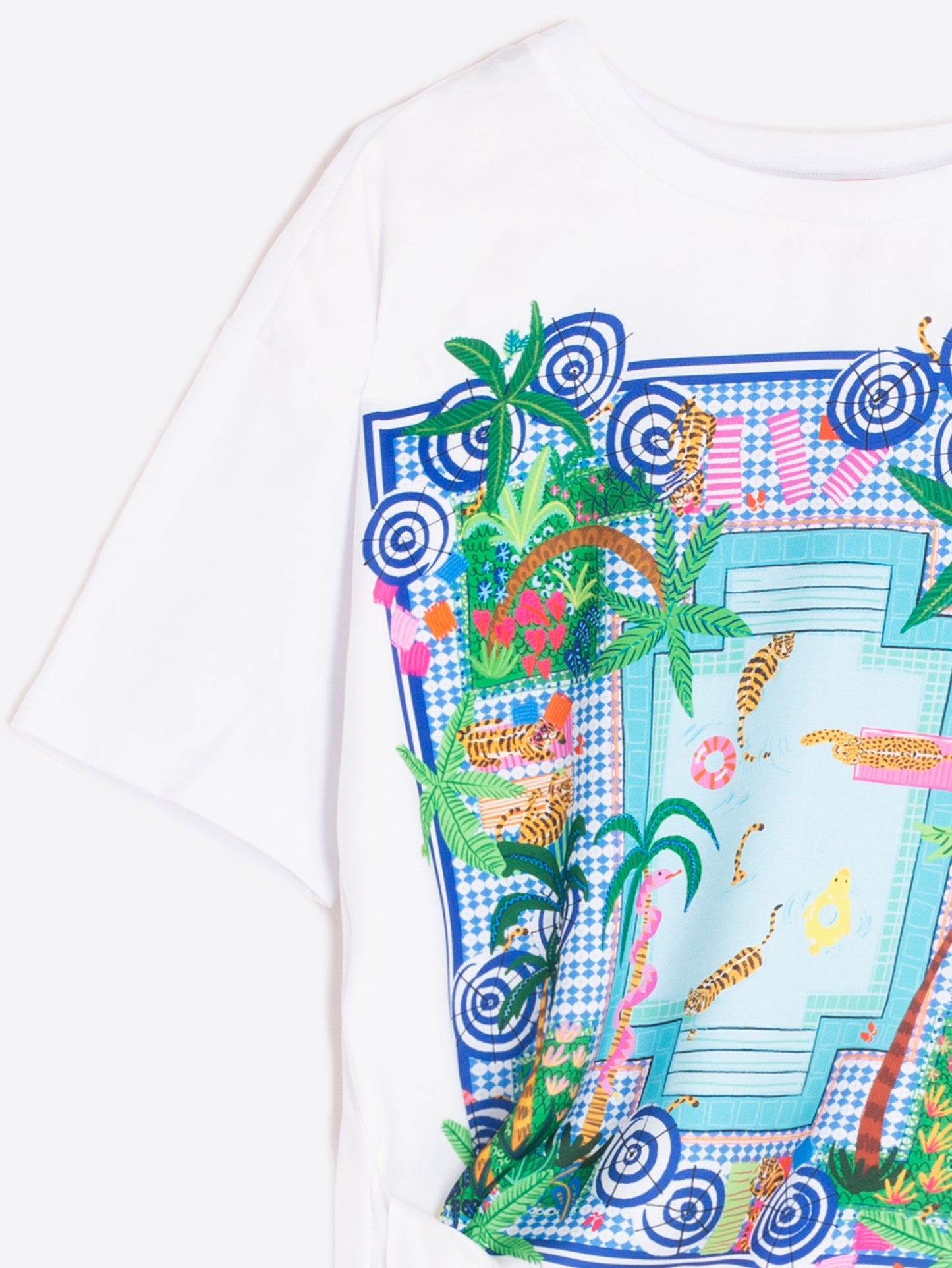 Keira T-Shirt in Piscina Print by Vilagallo