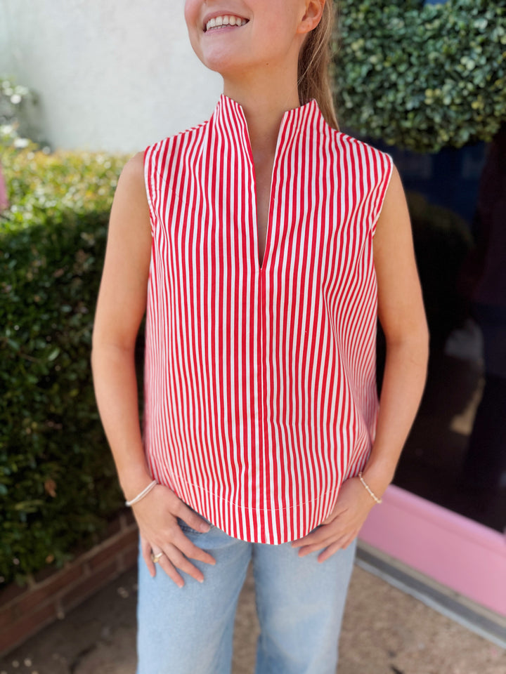 Striped Sleeveless Tank