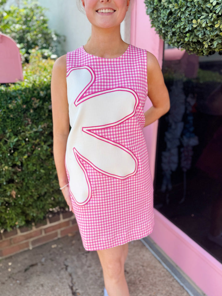 Lacey Gingham Mini Dress