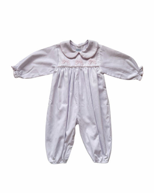 Pique Longall with Embroidered Bow/Ribbons