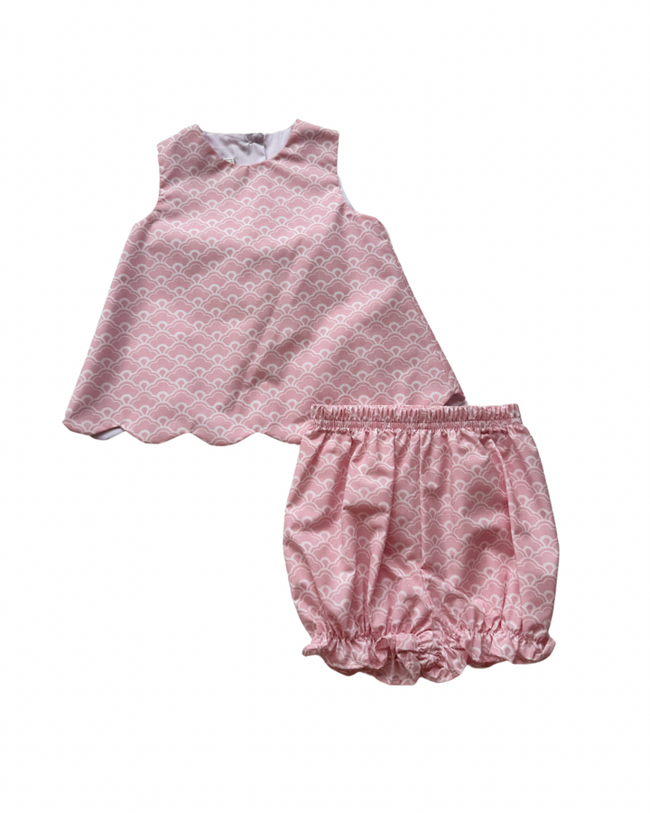 Seashell Sundae Set in Pink Shell Print