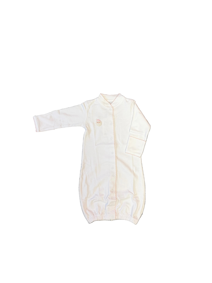 White Converter gown with Santa motif