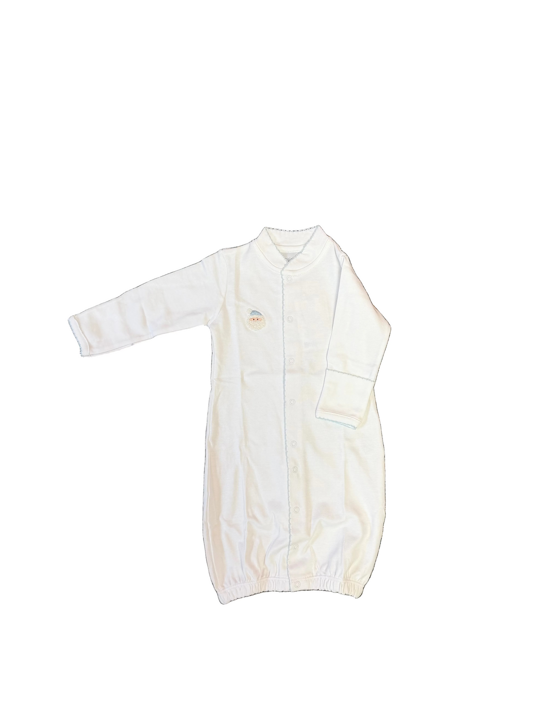 White Converter gown with Santa motif