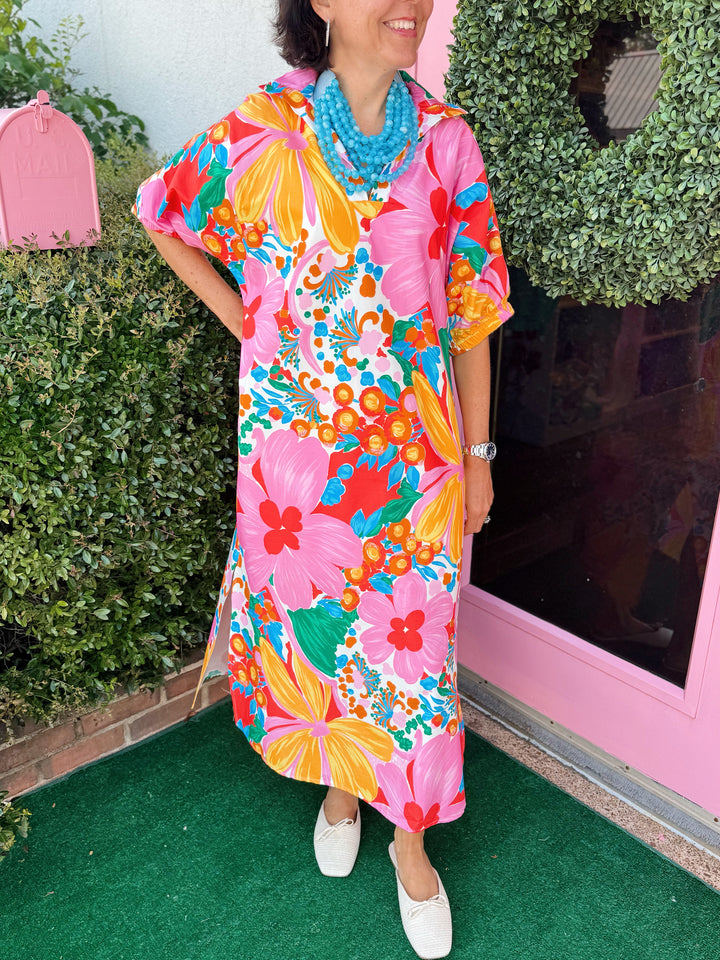 Blakely Midi Dress in Gardenscape