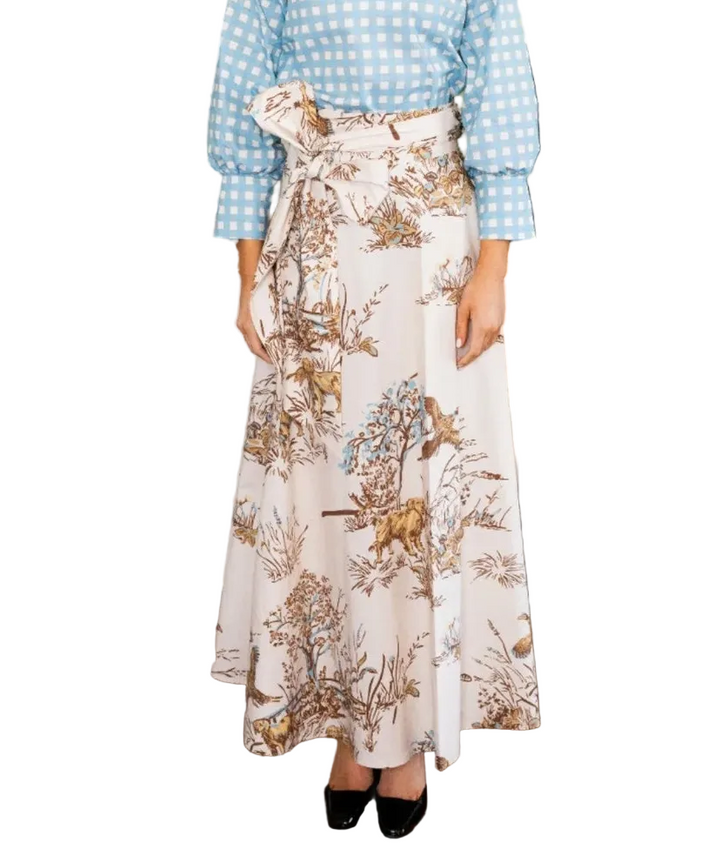 Body Wrap Maxi Skirt in Maple Field &amp; feather by House of MBR