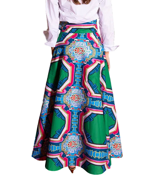 Body Wrap Maxi Skirt in Portico by House of MBR
