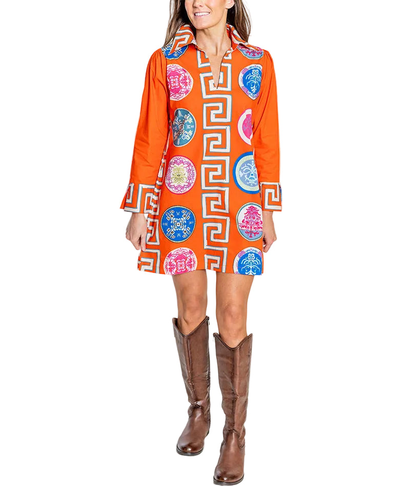 Lana Shirt Dress in Greek Revival by House of MBR