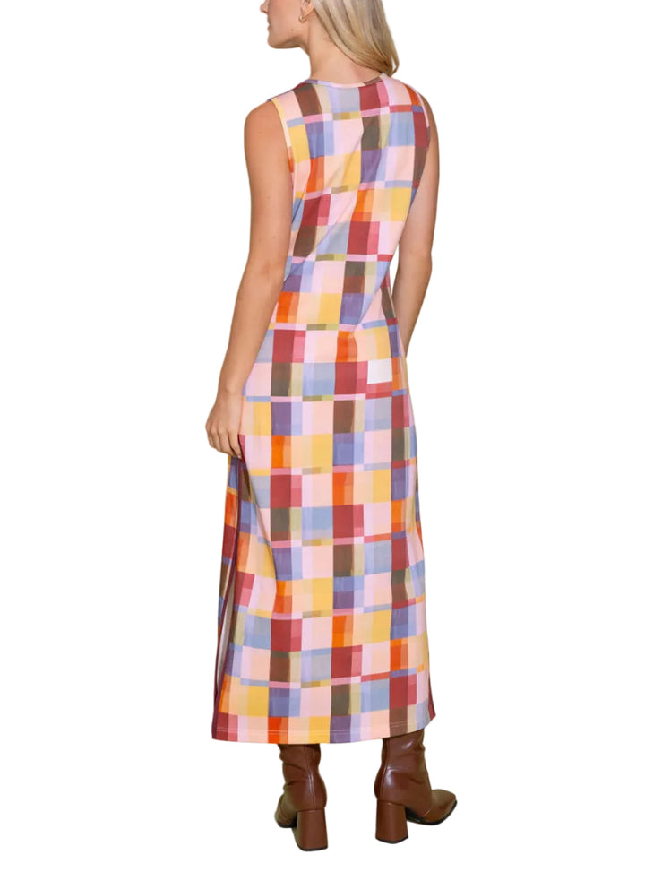 Berkley Dress in Terracotta Check by Alden Adair