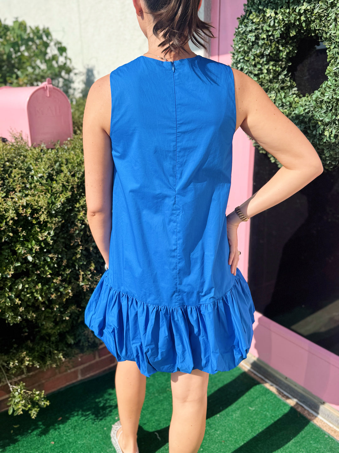Veronica Bubble Hem Mini Dress