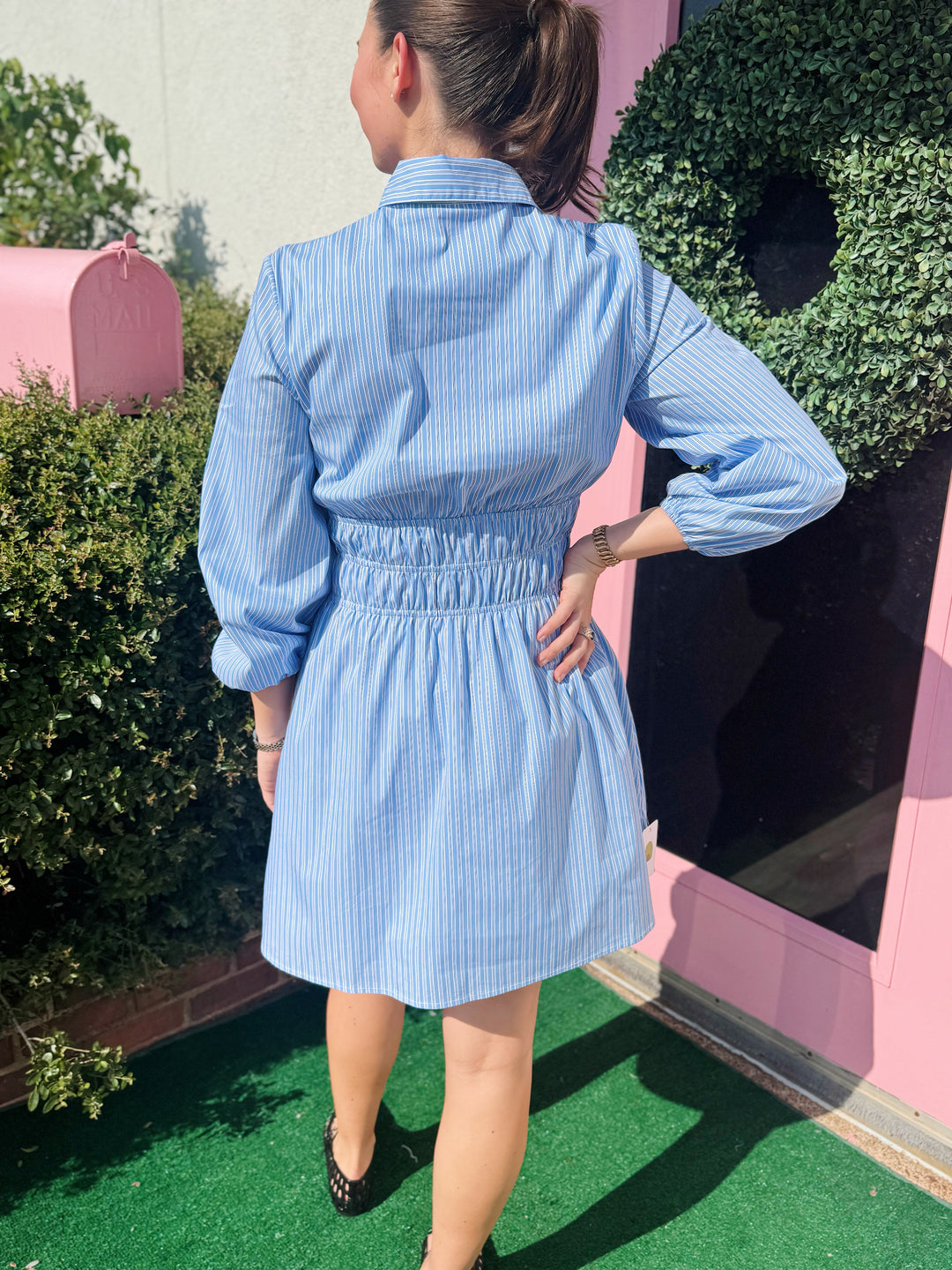 Willow Blue Striped Dress