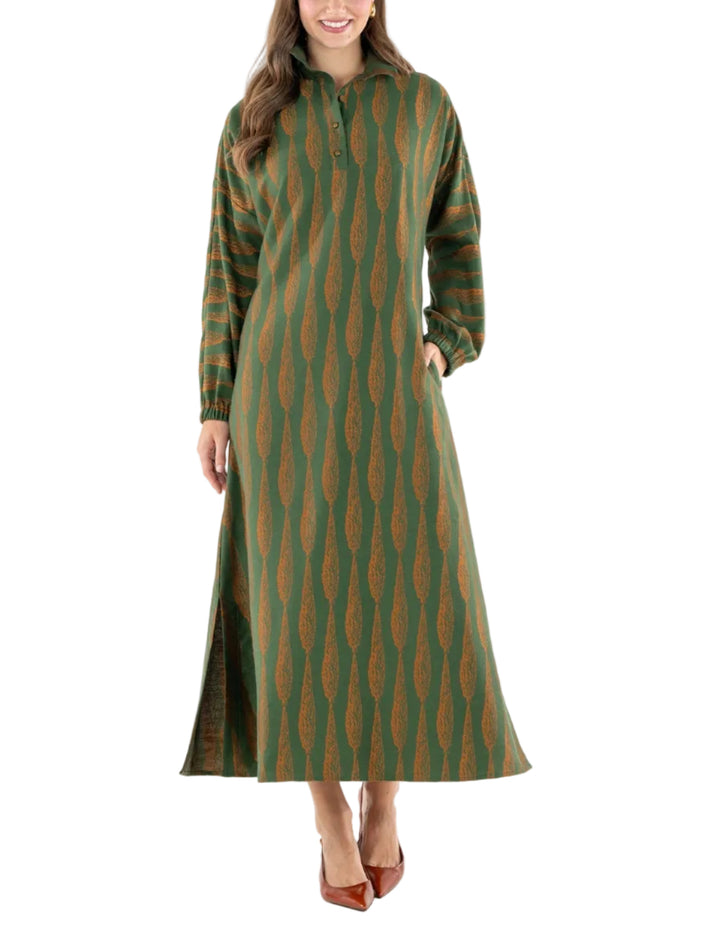 Long Sleeve Poppy Maxi Dress in Tuscan Villa by Emily McCarthy