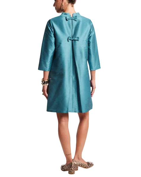 Diplomat Mini Dress in Teal by Frances Valentine
