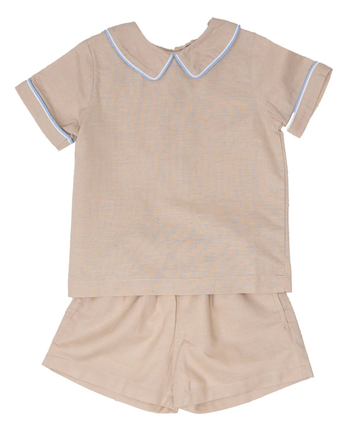 John Short Set in Ecru Linen